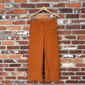 Maeve Orange Wide Leg Pants
